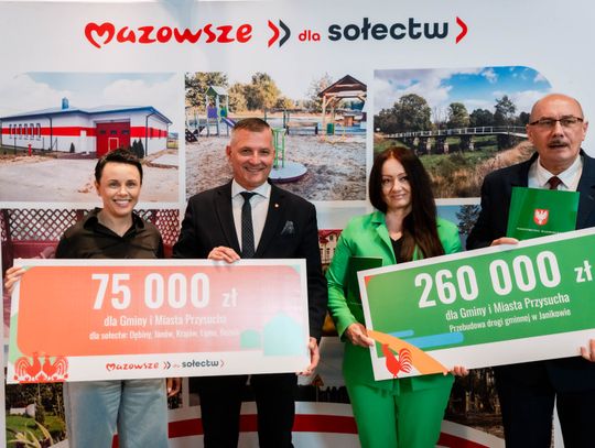 Popisanie umów w ramach programu Mazowsze dla Sołectw (zdjęcia)