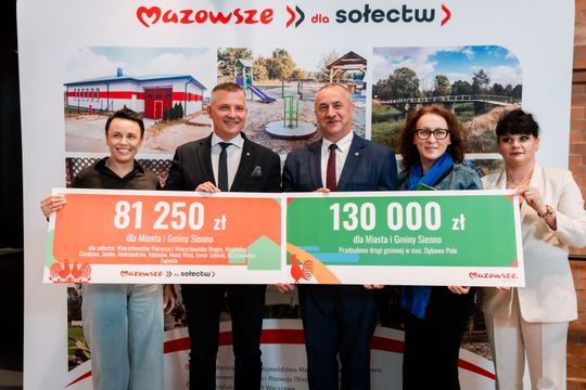 Popisanie umów w ramach programu Mazowsze dla Sołectw (zdjęcia)