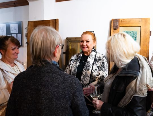 Wernisaż wystawy Michała Budzisza pt. " Trzy po trzy..." w Galerii pod Aniołem (zdjęcia)