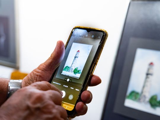 Wernisaż wystawy Michała Budzisza pt. " Trzy po trzy..." w Galerii pod Aniołem (zdjęcia)