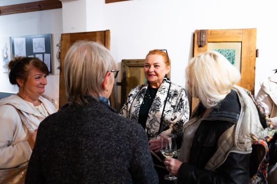 Wernisaż wystawy Michała Budzisza pt. " Trzy po trzy..." w Galerii pod Aniołem (zdjęcia)