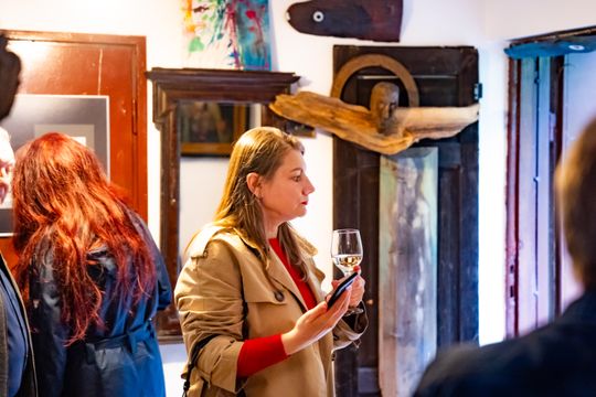 Wernisaż wystawy Michała Budzisza pt. " Trzy po trzy..." w Galerii pod Aniołem (zdjęcia)