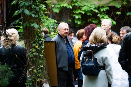 Wernisaż wystawy Michała Budzisza pt. " Trzy po trzy..." w Galerii pod Aniołem (zdjęcia)