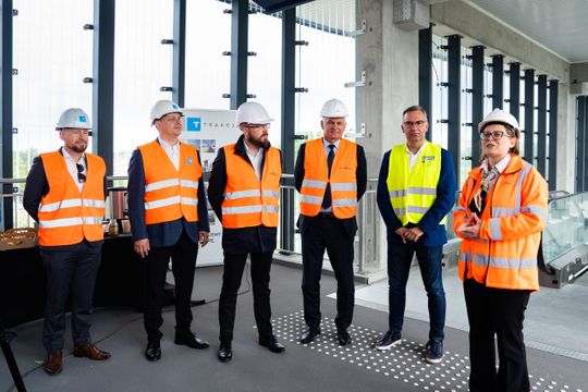 Dzień zdjęciowy na budowie przystanku kolejowego Radom Wschodni (zdjęcia)