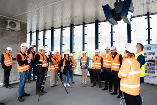 Dzień zdjęciowy na budowie przystanku kolejowego Radom Wschodni (zdjęcia)