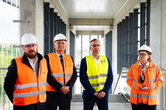 Dzień zdjęciowy na budowie przystanku kolejowego Radom Wschodni (zdjęcia)