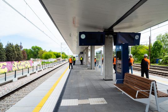 Dzień zdjęciowy na budowie przystanku kolejowego Radom Wschodni (zdjęcia)