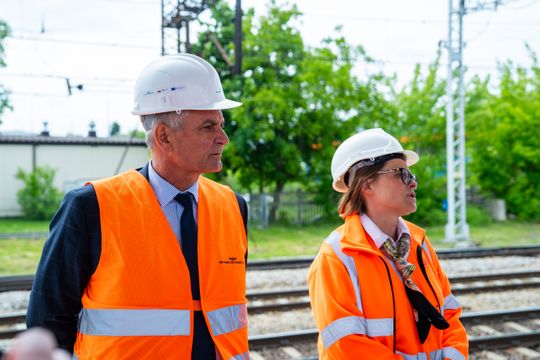 Dzień zdjęciowy na budowie przystanku kolejowego Radom Wschodni (zdjęcia)