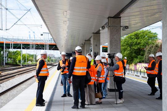 Dzień zdjęciowy na budowie przystanku kolejowego Radom Wschodni (zdjęcia)