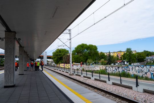 Dzień zdjęciowy na budowie przystanku kolejowego Radom Wschodni (zdjęcia)