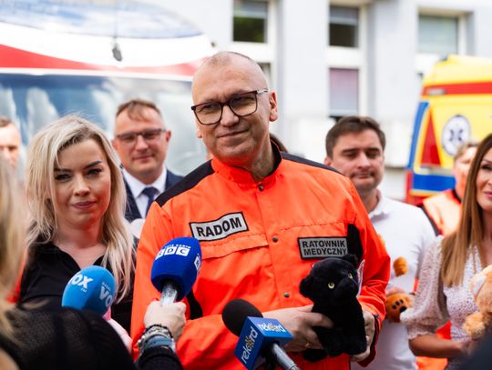 Briefing prasowy dot. przekazania maskotek dla najmłodszych pacjentów pogotowia (zdjęcia)