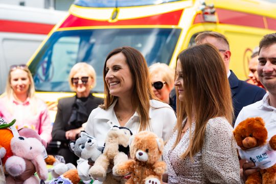 Briefing prasowy dot. przekazania maskotek dla najmłodszych pacjentów pogotowia (zdjęcia)