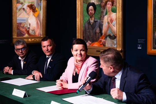 Konferencja prasowa w Muzeum im. Jacka Malczewskiego w Radomiu (zdjęcia)