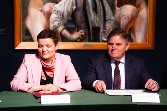 Konferencja prasowa w Muzeum im. Jacka Malczewskiego w Radomiu (zdjęcia)