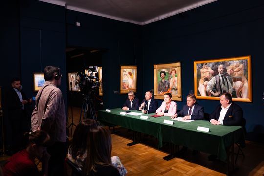 Konferencja prasowa w Muzeum im. Jacka Malczewskiego w Radomiu (zdjęcia)