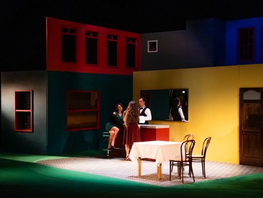 Próba medialna spektaklu "Śmierć komiwojażera" w reżyserii Radosława Rychcika (zdjęcia)