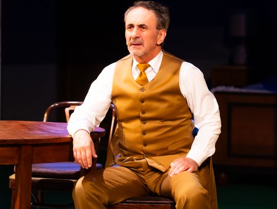 Próba medialna spektaklu "Śmierć komiwojażera" w reżyserii Radosława Rychcika (zdjęcia)