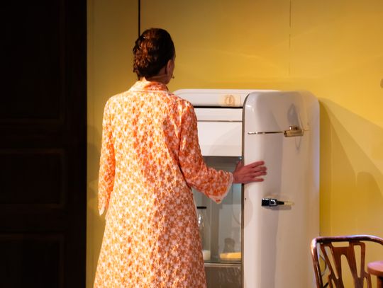 Próba medialna spektaklu "Śmierć komiwojażera" w reżyserii Radosława Rychcika (zdjęcia)