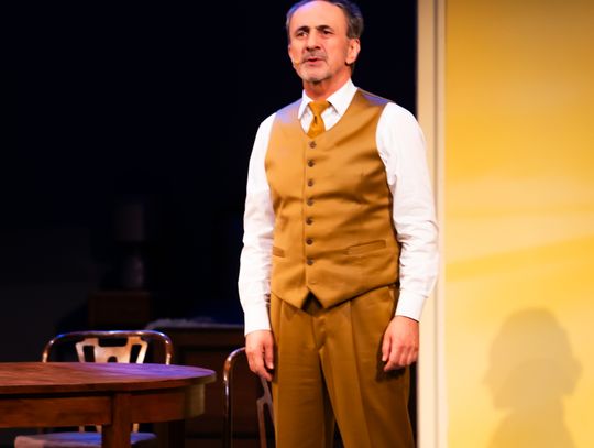 Próba medialna spektaklu "Śmierć komiwojażera" w reżyserii Radosława Rychcika (zdjęcia)