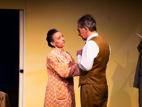 Próba medialna spektaklu "Śmierć komiwojażera" w reżyserii Radosława Rychcika (zdjęcia)