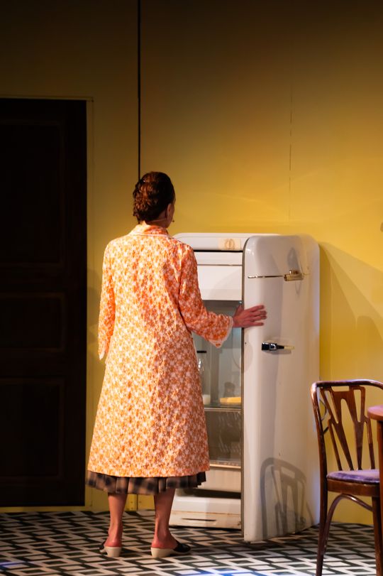 Próba medialna spektaklu "Śmierć komiwojażera" w reżyserii Radosława Rychcika (zdjęcia)