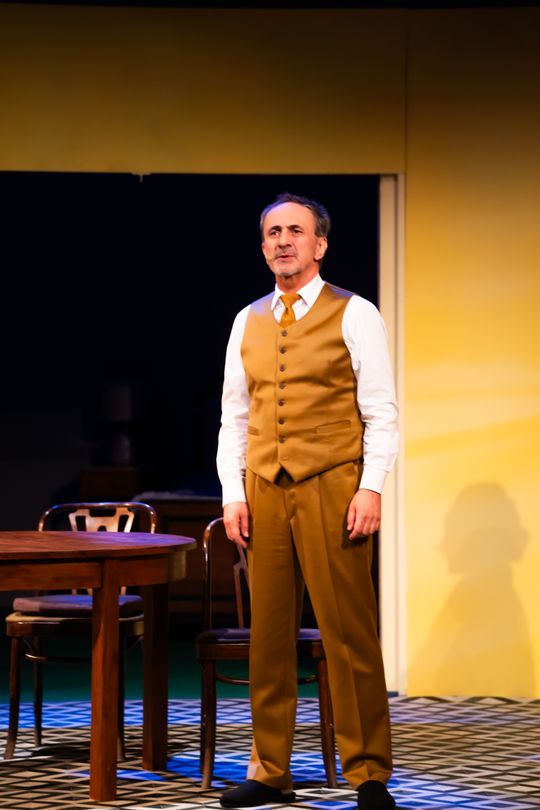 Próba medialna spektaklu "Śmierć komiwojażera" w reżyserii Radosława Rychcika (zdjęcia)