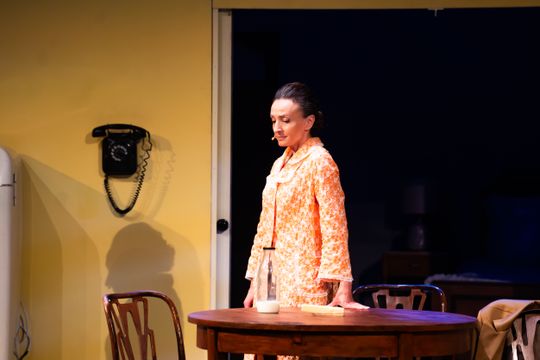 Próba medialna spektaklu "Śmierć komiwojażera" w reżyserii Radosława Rychcika (zdjęcia)