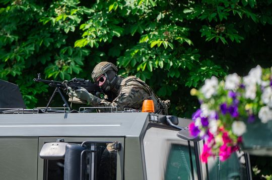 "Bezpieczny Radom 2025" - ćwiczenia obronne na placu Corazziego (zdjęcia)