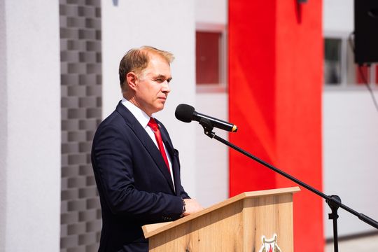 Przekazanie wozu strażackiego dla OSP Kowala- Stępocina (zdjęcia)