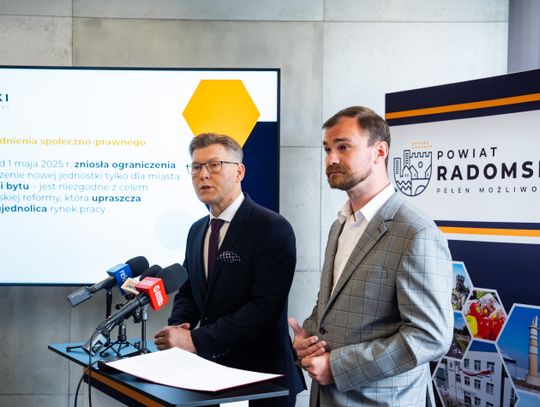 Briefing prasowy starosty radomskiego dot. planów utworzenia Miejskiego Urzędu Pracy (zdjęcia)