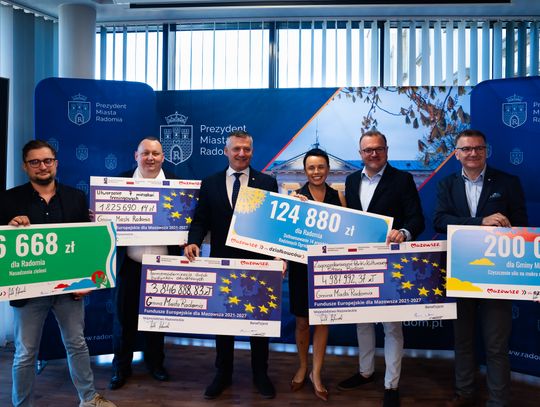 Konferencja prasowa dot. unijnego wsparcia dla regionu radomskiego (zdjęcia)