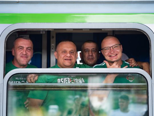 Wyjazd kibiców Radomiaka na mecz z Arką Gdynia (zdjęcia)