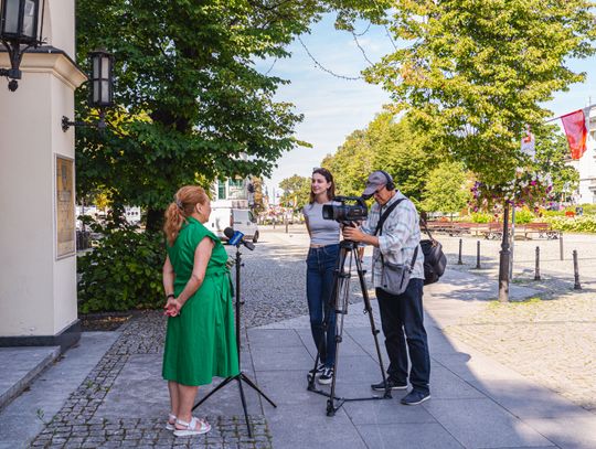 Konferencja prasowa dot. postępu prac remontowych w Galerii Łaźnia (zdjęcia)