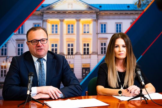 Konferencja prasowa dot. projektu Inteligentnego Systemu Transportowego (zdjęcia)