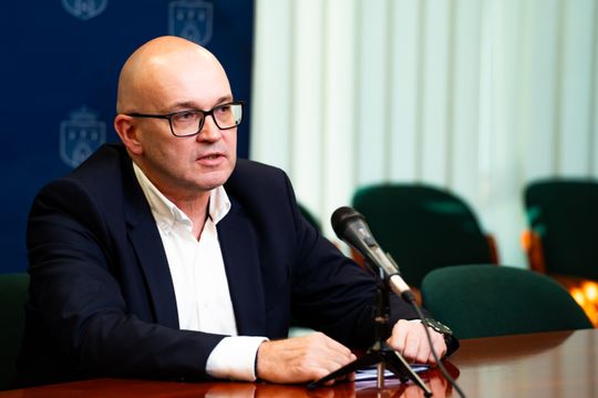 Konferencja prasowa dot. projektu Inteligentnego Systemu Transportowego (zdjęcia)