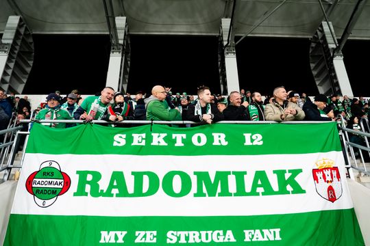 Kibice na meczu Radomiak Radom - Cracovia (zdjęcia)