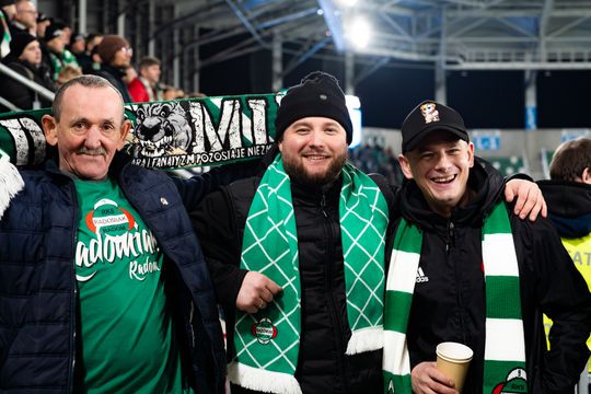 Kibice na meczu Radomiak Radom - Cracovia (zdjęcia)