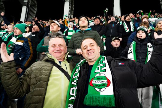 Kibice na meczu Radomiak Radom - Cracovia (zdjęcia)