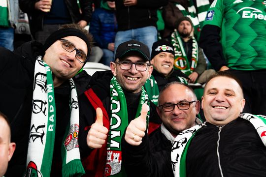 Kibice na meczu Radomiak Radom - Cracovia (zdjęcia)