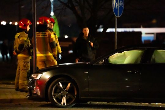 Wypadek drogowy na ul. Warszawskiej (zdjęcia)