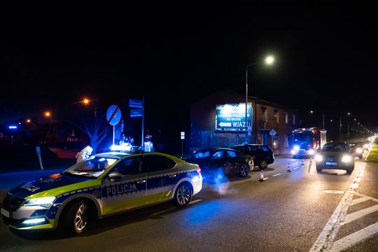 Wypadek drogowy na ul. Warszawskiej (zdjęcia)