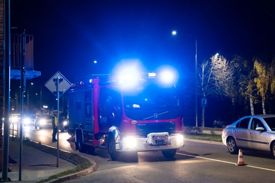 Wypadek drogowy na ul. Warszawskiej (zdjęcia)
