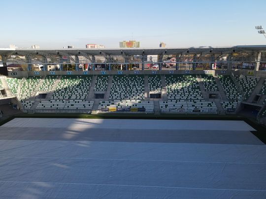 Stadion przy Struga 63 gotowy - zdjęcia z lotu ptaka