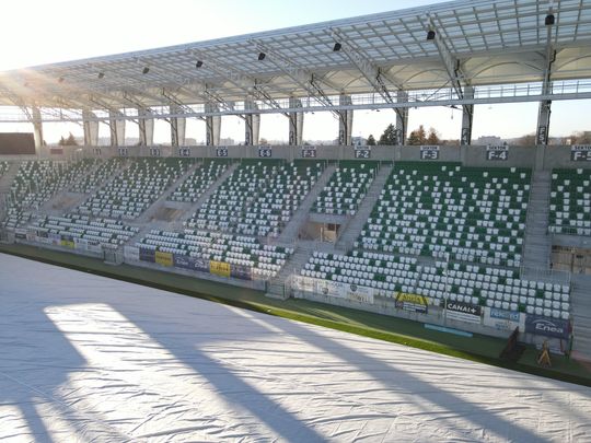 Stadion przy Struga 63 gotowy - zdjęcia z lotu ptaka