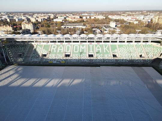 Stadion przy Struga 63 gotowy - zdjęcia z lotu ptaka
