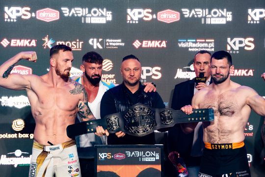 Ceremonia ważenia przed KPS Food & Elmas Babilon MMA 55 (zdjęcia)
