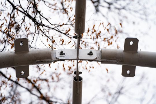 Instalacja tunelu świetlnego na ul. Żeromskiego (zdjęcia)