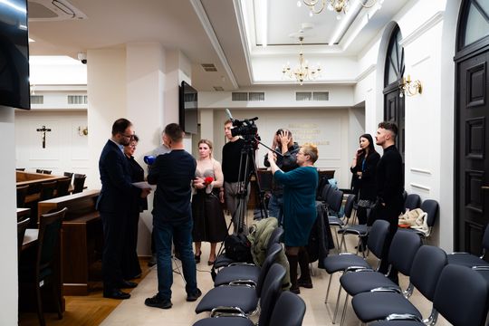 Konferencja prasowa przed poniedziałkową sesją Rady Miasta (zdjęcia)