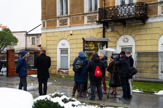  Konferencja prasowa dot. prac konserwatorskich prowadzonych przy budynku Klasztoru Bernardynów (zdjęcia)