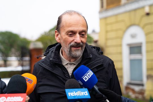  Konferencja prasowa dot. prac konserwatorskich prowadzonych przy budynku Klasztoru Bernardynów (zdjęcia)